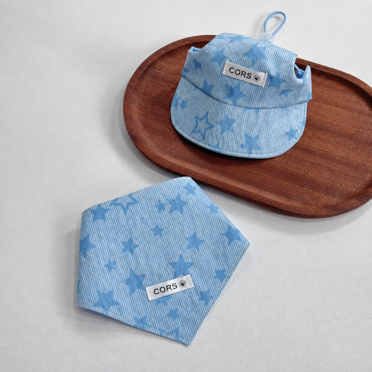 Denim Star Pet Bandana Set