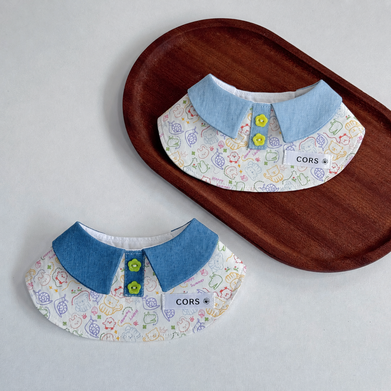 Denim Graffiti Pet Bandana