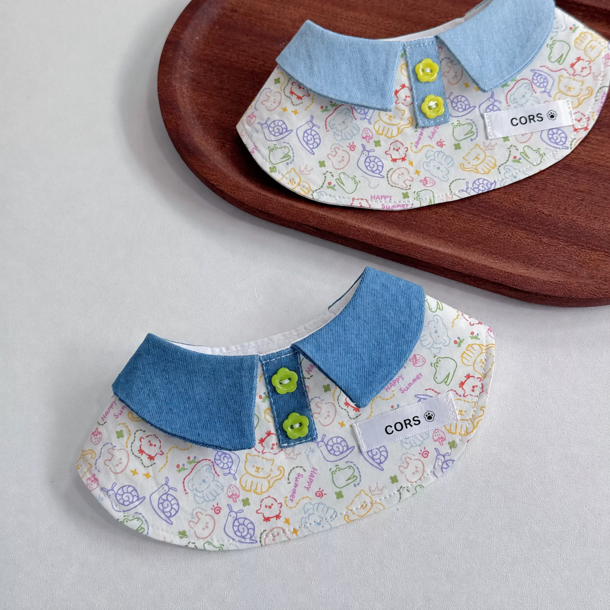 Denim Graffiti Pet Bandana