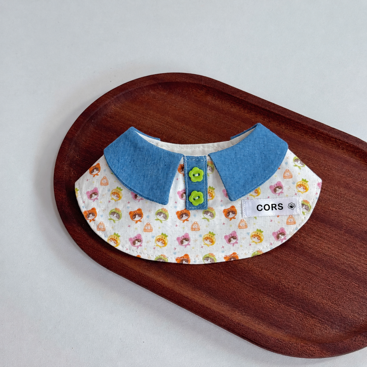 Pet Denim Graffiti Bib