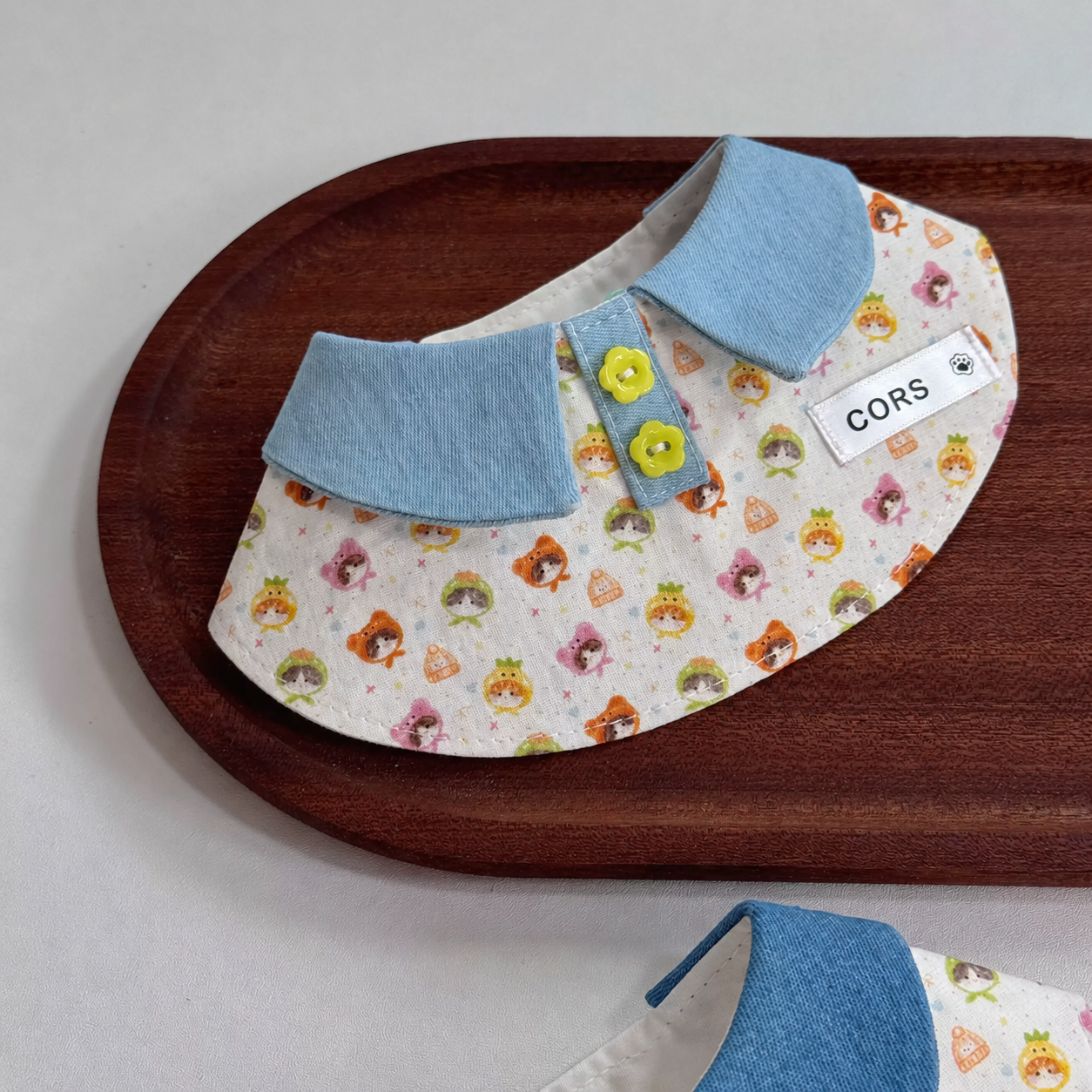 Pet Denim Graffiti Bib