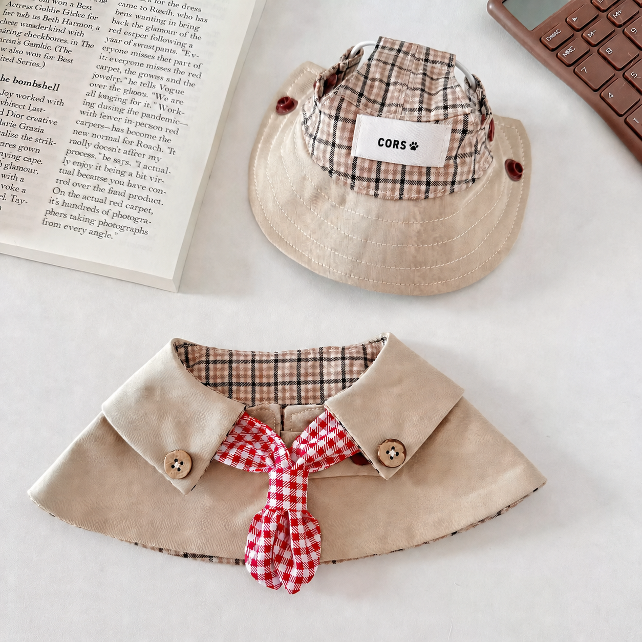 Cute Dog Decorative Bib Set