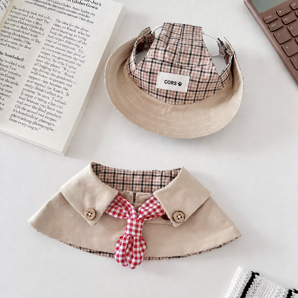 Cute Dog Decorative Bib Set