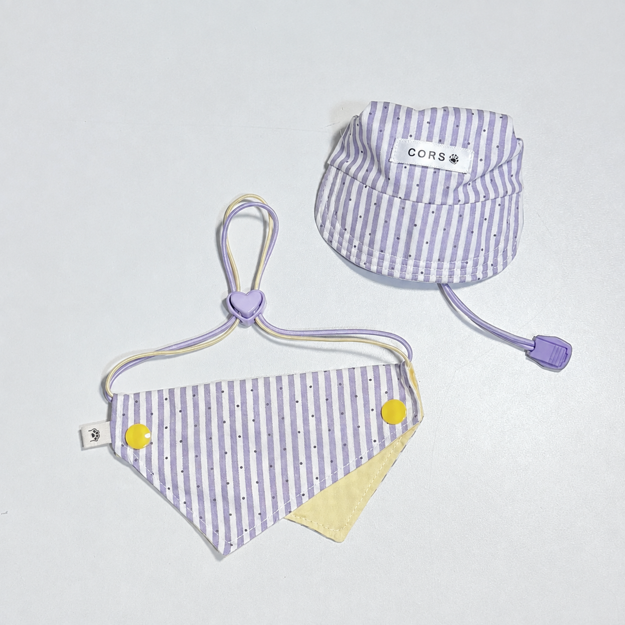 Colorful Polka‑Dot Pet Bandana Set