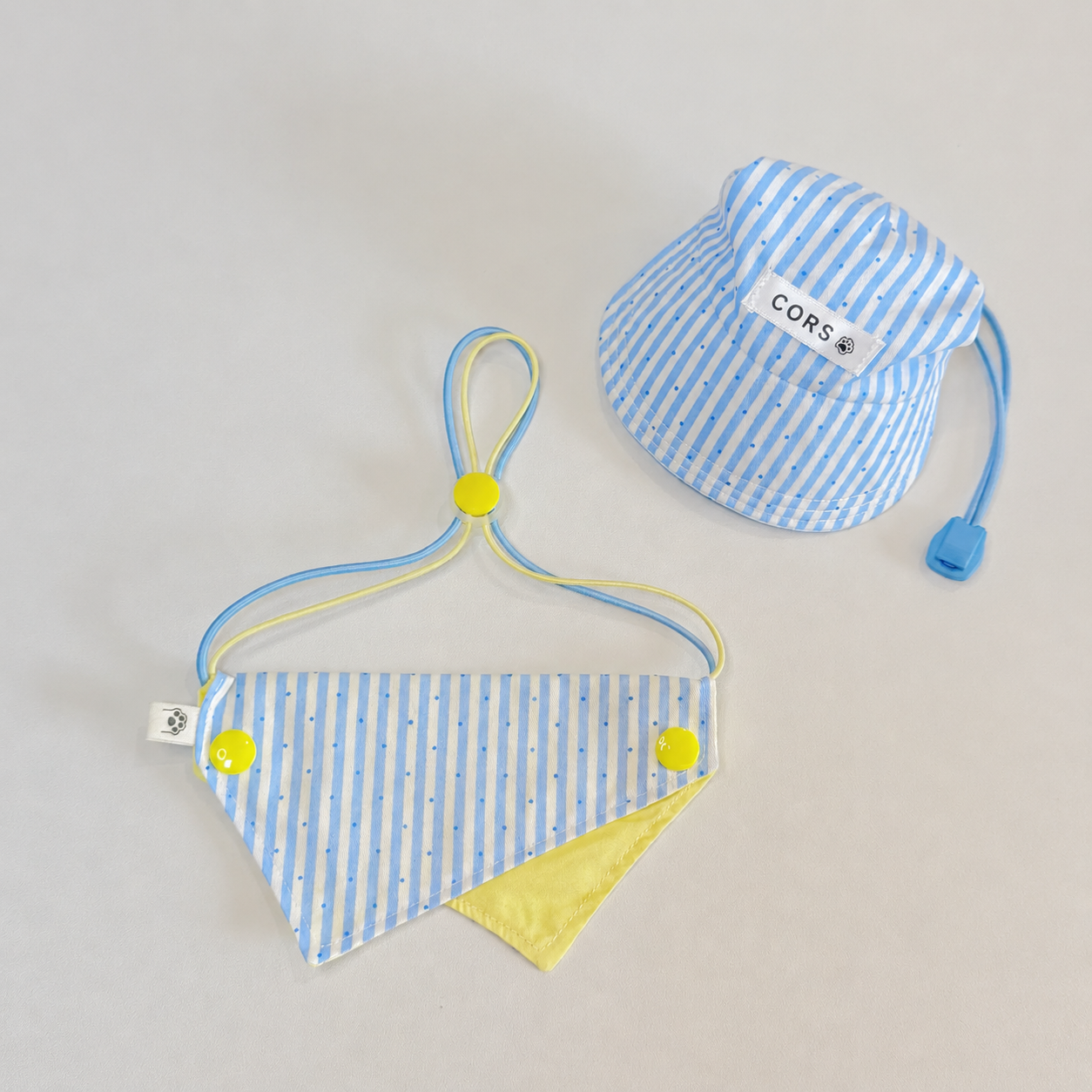 Colorful Polka‑Dot Pet Bandana Set