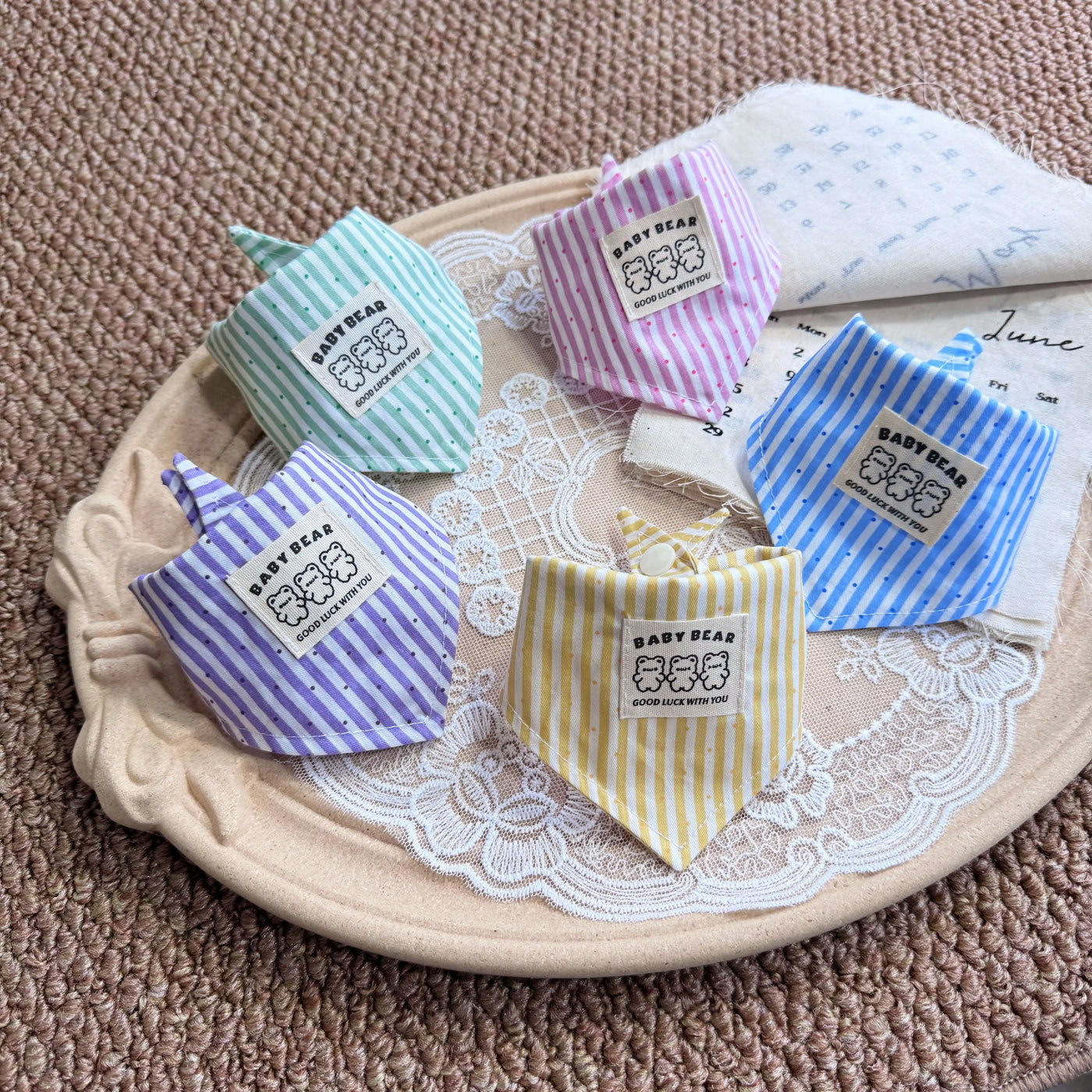 Handmade Pet Triangle Bib